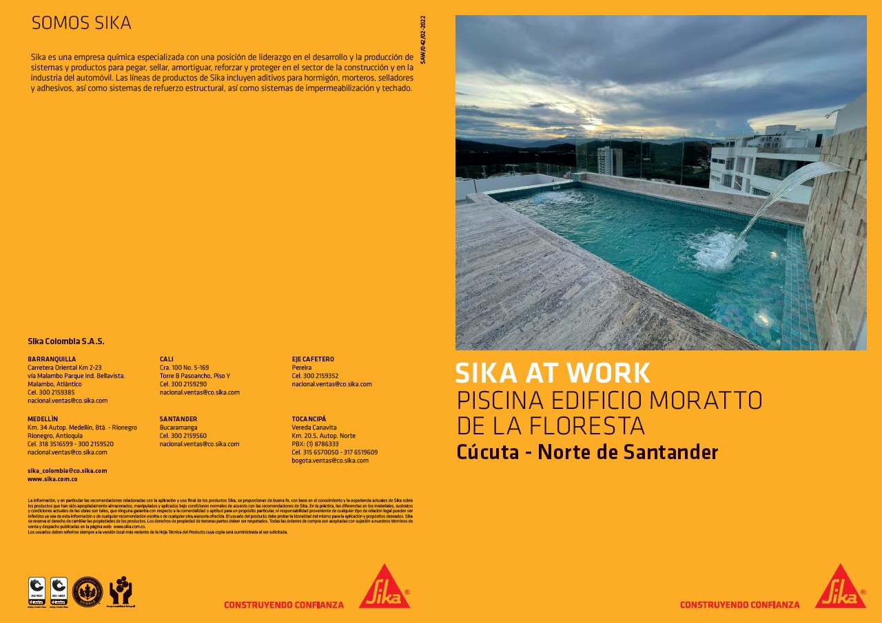 Sika at Work - Piscina Edificio Moratto de la Floresta