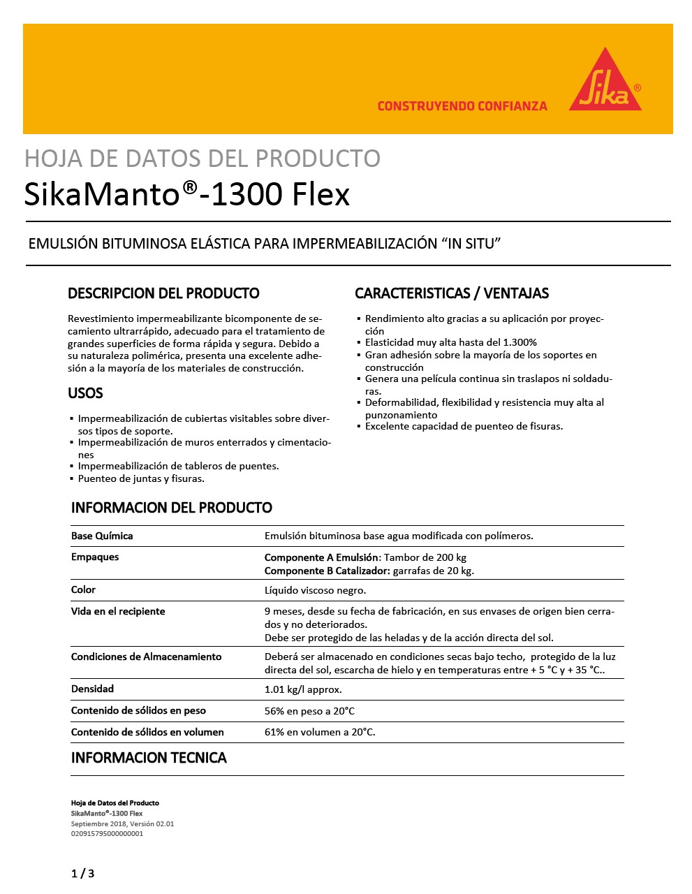 SikaManto®-1300 Flex
